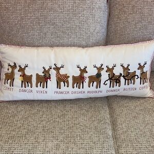 Extra Long reindeer pillow